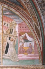Innocenzo III sogna un uomo (l'assisiate) che da solo evita il crollo della basilica di San Giovanni in Laterano