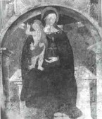Madonna con Bambino in trono, affresco, chiesa della Madonna delle Grazie, Avigliano Umbro